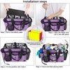 Timoxi Large Cleaning Caddy Bag Built-in Sturdy Support Board, Cleaning