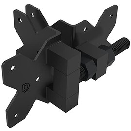 D&D Technologies DDSHDSS Stainless Steel Heavy Duty Gate Hinge. Non self-Closing. Fits Posts and gate Frames 4" deep or Greater, 2 Count