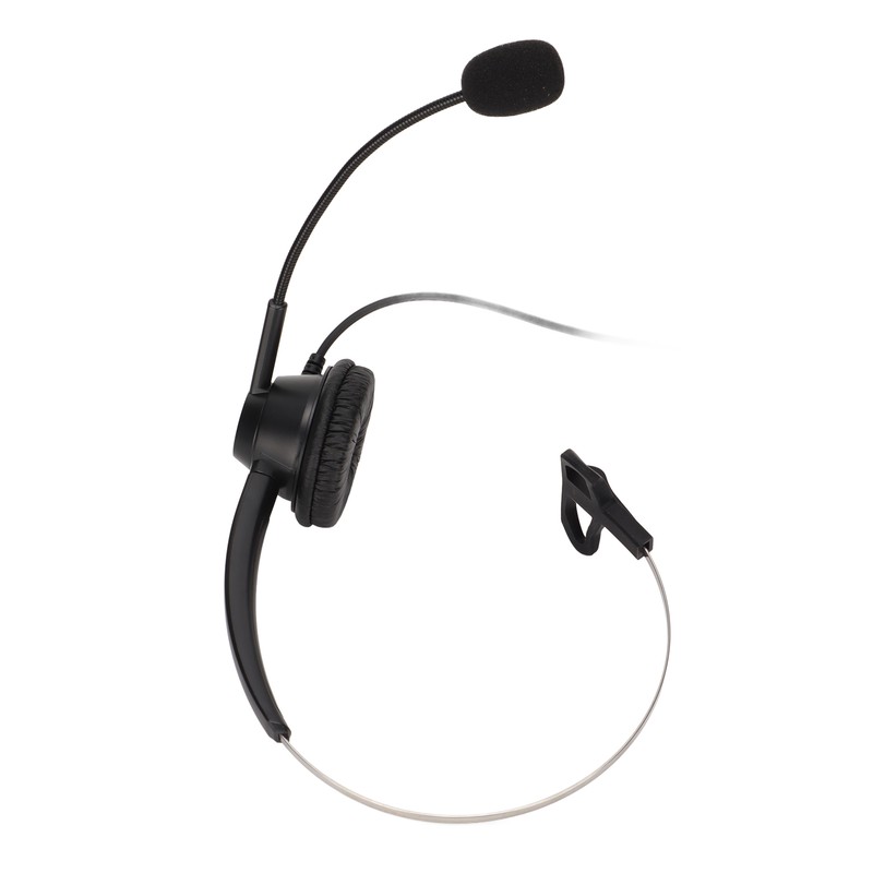 H360‑USB‑3 Telephone Headset Black Volume Adjustment Mute Single Sided Earphone