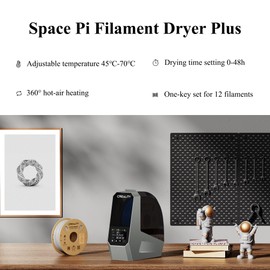 Creality Space Pi 3D Printer Filament Dryer, 3D Filament Storages for Keeping Filament Dry, Filament Dehydrator Compatible with 1.75mm, 2.85mm Filament & PLA PETG TPU ABS