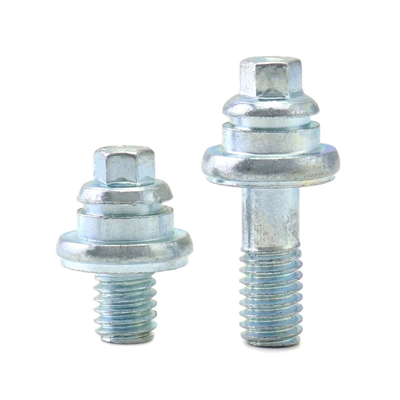 QWORK Side Post Battery Terminal Bolt, 4 Pairs 3/8" Standard