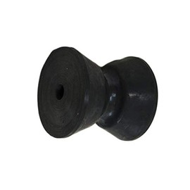 MARINE CITY Black Environmentally Friendly PU Bow Roller for Bow Anchor Roller Holder/Replacement Bow Roller (Length: 2-3/8 Inches, Center Bolt Hole Diameter: 1/2")