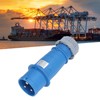 Industrial Socket IP44 Waterproof Brass Contact Aviation Connector 2P+E 32A
