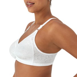 Bali Women's Double Support Spa Closure Wire-Free Bra, White, 42C
