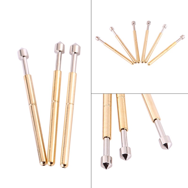 100 Pieces P75-E2 Cone Head Dia 1.02mm Spring Test Probe