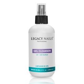 LEGACY NAILS Gel Cleanser 8oz / 253ml - Removes Tacky Layer & Sticky Residues - UV & LED Gel Cleanser