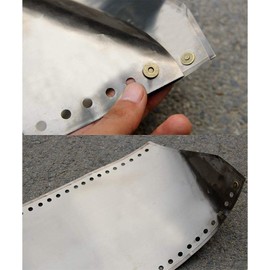 YOGOGO Outdoor Camping Stove Windshield, Pure Titanium Windshield, Ultra Light, 0.6 oz (16 g), Ultra Light Windshield, Windscreen