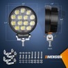 Nilight LED Pods 4Pcs 4.5Inch 42W Round Flood Off Road