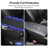 NBTEPEM Bling Car Center Console Cover, Leather Car Arm Rest