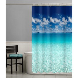 MAYTEX Photoreal Escape - Cortina de Ducha PEVA Impermeable
