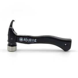 Village Blacksmith Forging Quenching Peg Hammer Elyse Stake Ultimate Hammer ★ Short ★ Black Handle Stainless Steel Head x Cation [Made in Japan by Tsubamesanjo]