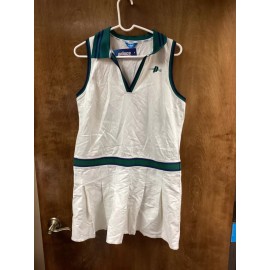 Prince Women NWT "PRINCE" green & white Pickleball dress w/ pleats. Size XS