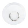 4PCS D Ring Patch PVC Round Shape Strong Stainless Steel