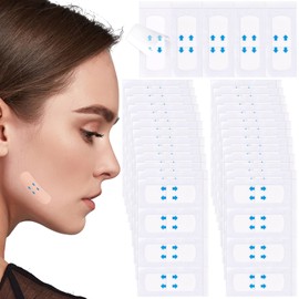 PAGOW 132PCS Face Tape Lifting Invisible, Instant Adhesive Hypoallergenic Facelift Tape for Lifting Sagging Skin, Waterproof Ultra thin Stretchable Tape Lifting for Neck Double Chin Eye Wrinkles