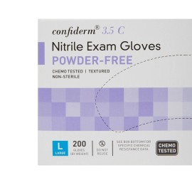 McKesson LARGE McKesson Confiderm 3.5C Nitrile Exam Gloves