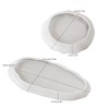 2PCS Large Irregular Silicone Resin Tray Mold,Round Oval Coasters Epoxy