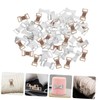 FOMIYES 50 Pack of Aluminum Bandage Buckles Metal Bandage Fastener
