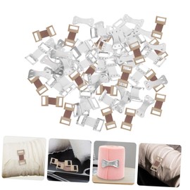 FOMIYES 50 Pack of Aluminum Bandage Buckles Metal Bandage Fastener Reusable for Elastic Compression Wraps