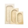 KAESE-SELBER.DE Set of 3 Square Maple Butter Moulds