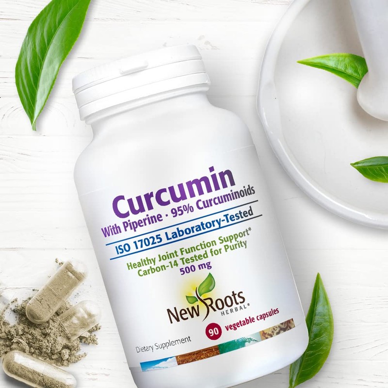 NEW ROOTS HERBAL Curcumin + Piperine | 95% Curcuminoids, 500mg