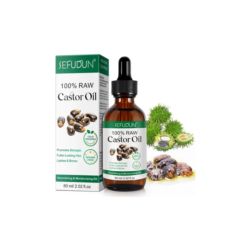 Aceite De Ricino Puro | Cuidado Cabello Y Cejas Hidratante