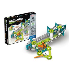 Geomag - Mechanics Gravity Race Track - Educational and Creative Game for Children - Magnetic Building Blocks, Race Track with Magnetic Blocks, Recycled Plastic - Set of 67 Pieces