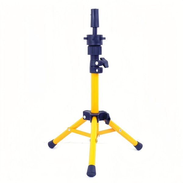 Yiifiulyn Adjustable Wig Head Stand Tripod Mini Mannequin Head Stand