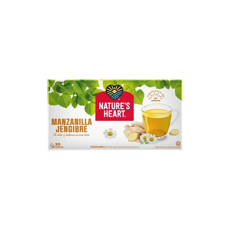 Té Manzanilla Jengibre Nature's Heart 6 Cajas 35 Gr 20
