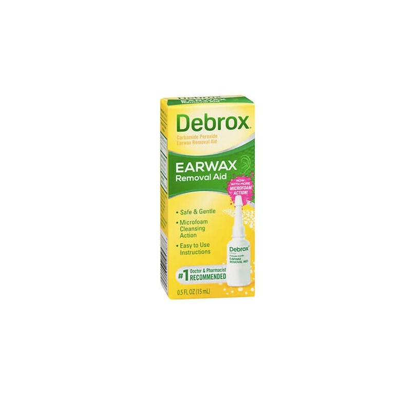 Debrox Earwax Removal Aid Drops 0.5 Oz By Med Tech