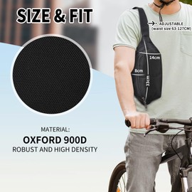 Bum Bag for Ladies Women Men Waist Bag Fanny Pack Wear-Resistant Bumbags with 4 Zipper Pockets Large Capacity Bumbag for Travel Sport Outdoor