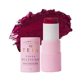 TEIA COSMETICOS Tinta Multiusos para labios, mejillas y párpados con ingredientes naturales (Cereza)