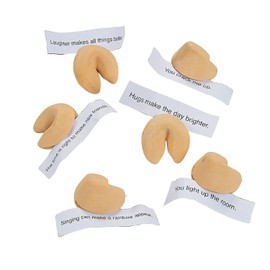 Fortune Cookie Erasers for Kids (Set of 24) Each Comes with a Fun and Positive Message - Chinese New Year Favors, Classroom giveaways