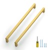 Ravinte 10 Pack Gold Cabinet Pulls 12-3/5 Inch Brushed Brass