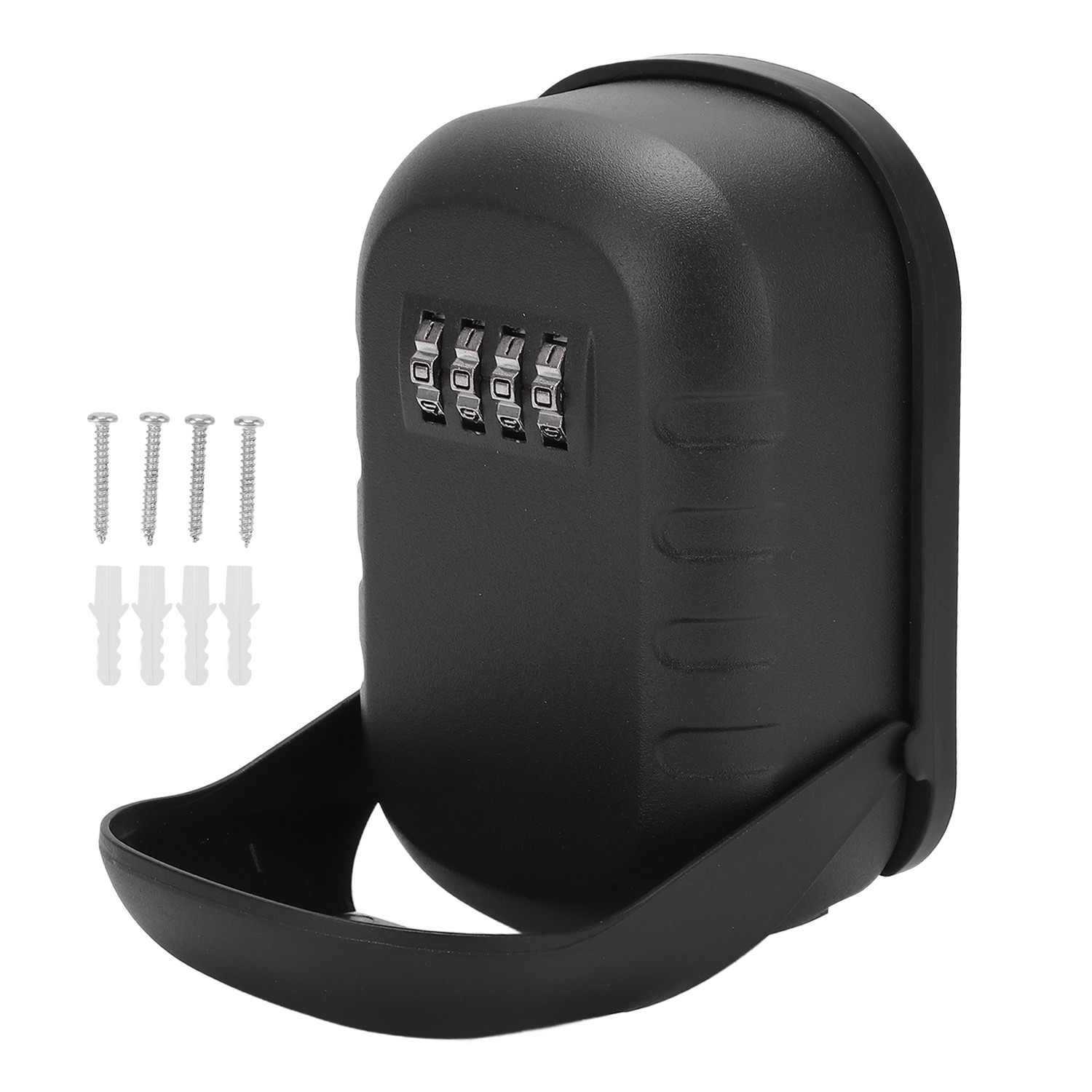 4 Digit Security Key Lock Box Wall Mount Portable Large Capacity Key ...