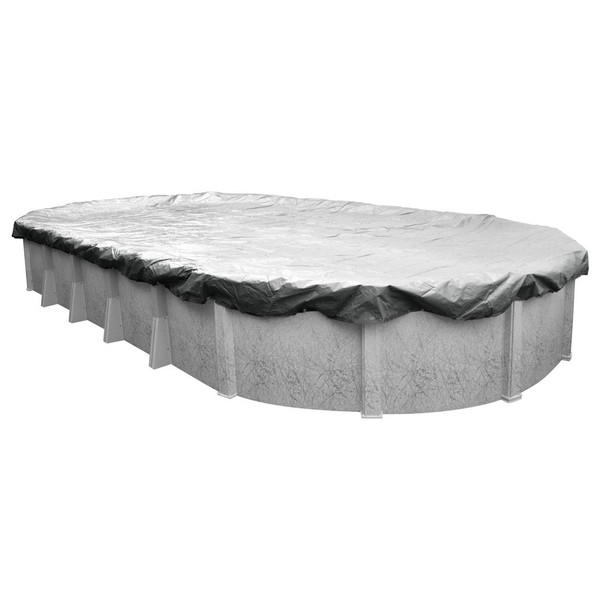 Pool Mate 10 x 15 ft Classic Silver Winter Oval