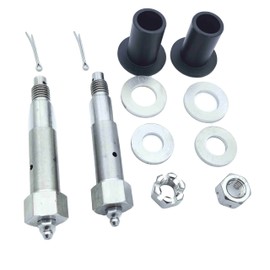 Peterbilt Engine Hood Hinge Pivot Bolt & Bushing Kit, Stainless Steel Greaseable Hinge Hardware Replacement for Peterbilt 378, 379, 388, 389 Trucks