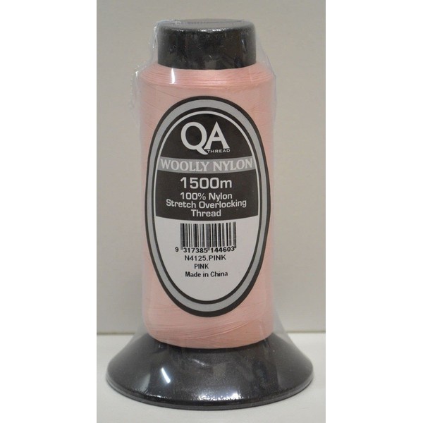 Hemline Threads 1500m Pink Nylon Yarn