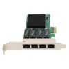 PCIe Network Card 4 Port 1000Mbps Transmission PCI Express 1.1