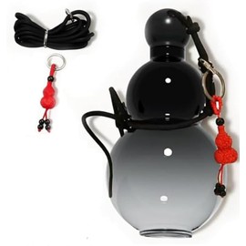 mtlsttbd Gourd Water Bottle, 800ml Gourd Sports Water Bottle Travel Water Bottle for Gym, Chinese Retro-Inspired, Eye-catching Gourd Style Water Bottle for Black M-YTH Monkey King Game Fan, Black