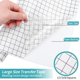 Lya Vinyl Transfer Film Plotter for Plotter Film Vinyl - 30.5 x 457.5 cm Black Transfer Film Plotter for Cri-cut, Silhouette Cameo, Cricut Transfer Film for Party Decoration