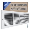 Fits 24x6 Duct Opening | Steel Baseboard Return Air Grille