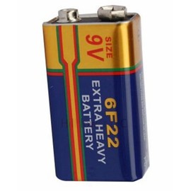 Hillflower 20 Piece 6F22 6LR61 Bulk 9V Long Duration Carbon Zinc New Battery