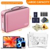 DocSafe Fireproof Document Box with Lock＆Shoulder Strap,Hard Case File Organizer