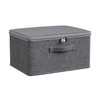 Lockable Box, Foldable Storage Box with Lid, Foldable Organiser Box,