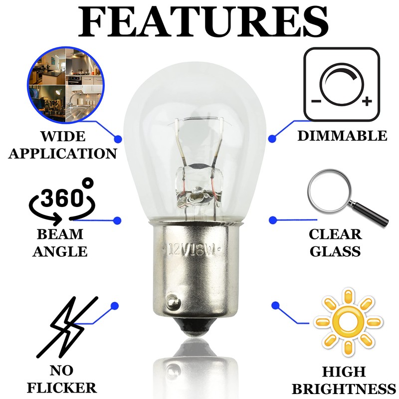 Diximus Pack of 10 Bulbs 1141 S8 Low Voltage Landscape