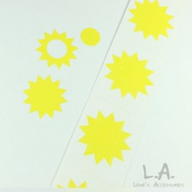 Sun Shine Tanning Stickers - Set of 50