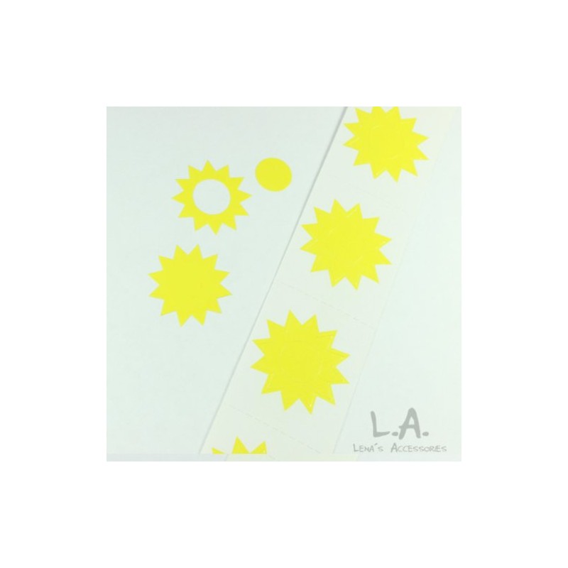 Sun Shine Tanning Stickers - Set of 50