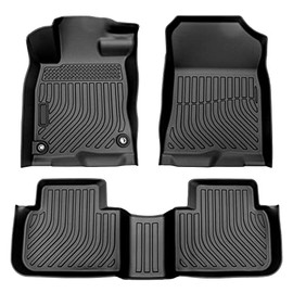 Cartist Custom Fit for Floor Mats 2022 Honda Civic (Not Fit 2rd Row with USB Port ) All Weather Floor Liner Front& Rear Row Heavy Duty TPE Waterproof