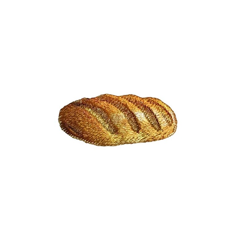 Loaf of Bread, French Baguette, Embroidered, Iron on Patch (1)