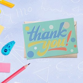 24 Pcs Thank You Cards With 24 Pcs Brown Envelopes And 2 Sheet Thank You Sealing Stickers Greeting Cards For Handwritten Messages,Teachers,Partys,Christmas,Holidays,Birthdays Gifts